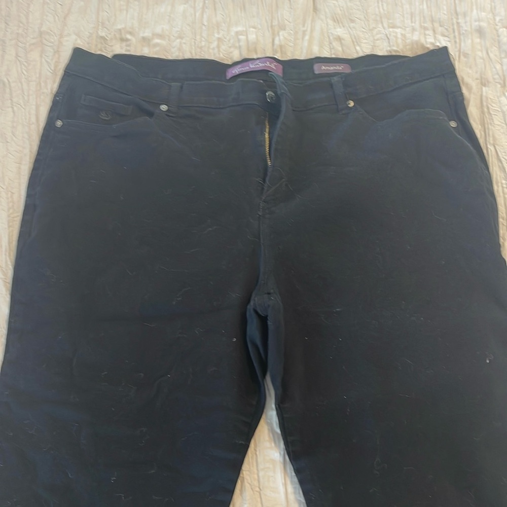 Gloria Vanderbilt Women’s Amanda   Embellished Ultra Stretch Jeans 20W Short New